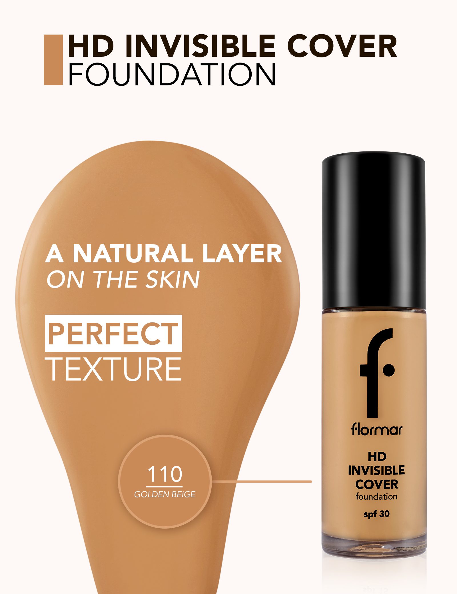 Втора слика наFLORMAR Invisible Cover HD - Течна Пудра