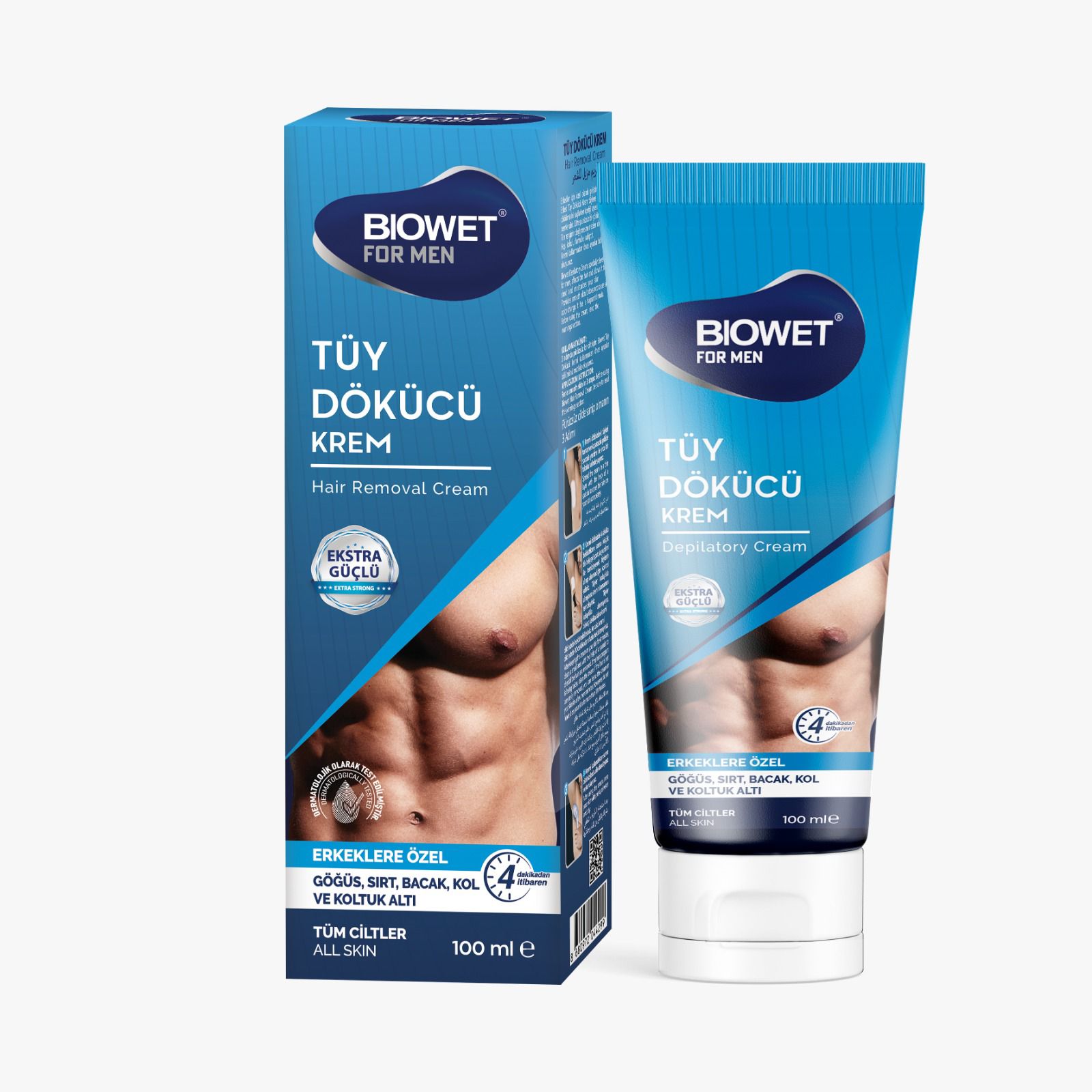 BIOWET крема за депилација MEN