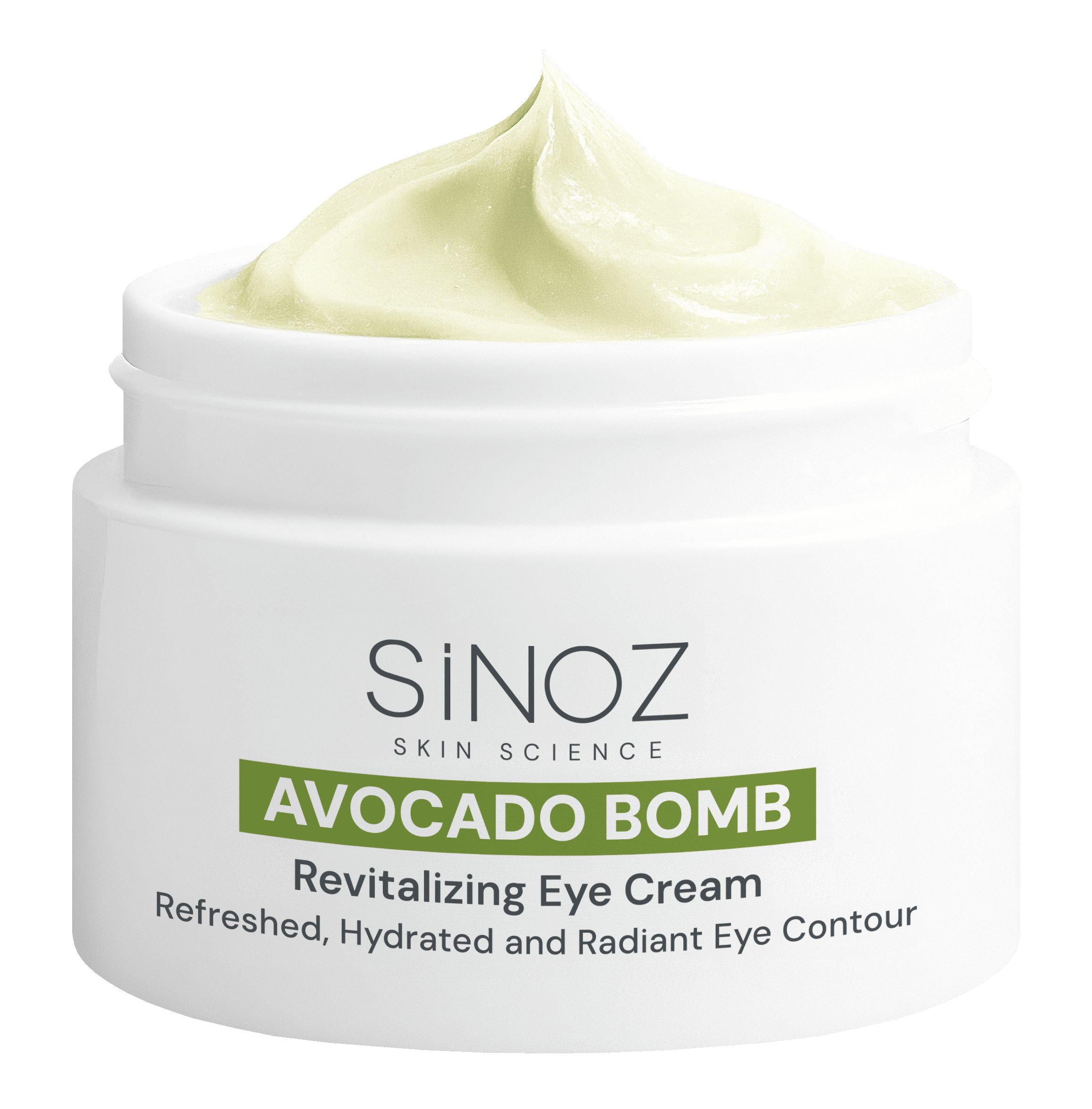 Втора слика наНОВО Sinoz Avocado Bomb ревитализирачки крем за пределот околу очите