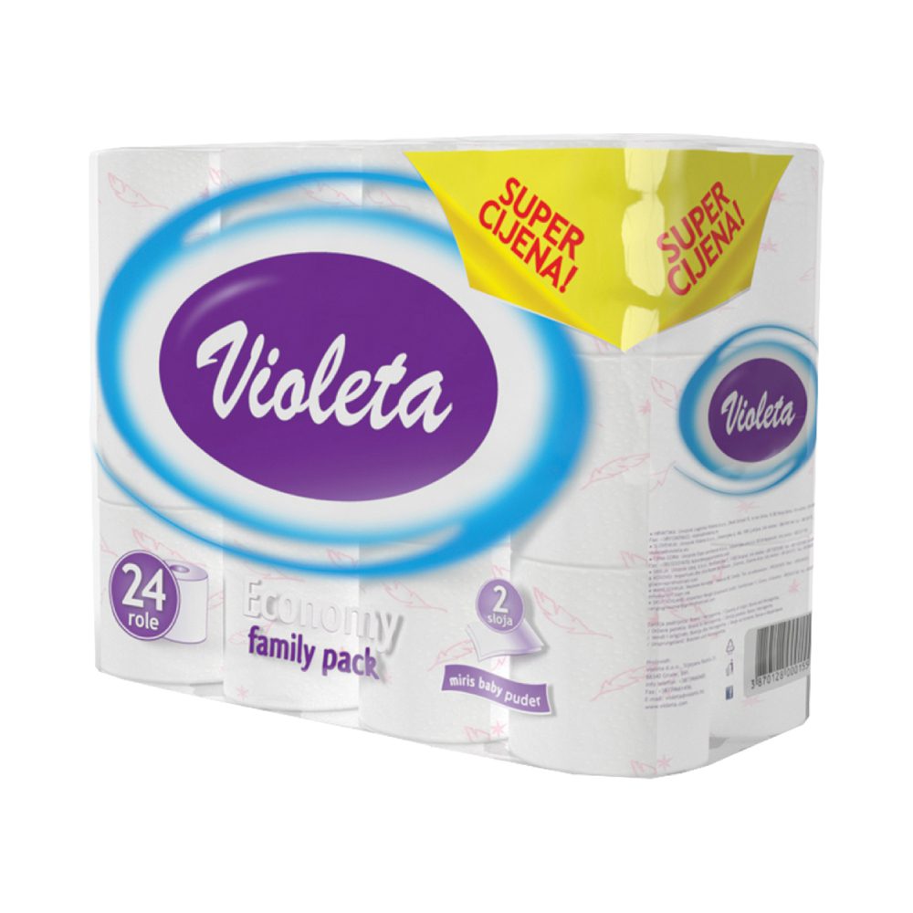 Violeta Тоалетна хартија Двослојна 24 ролни