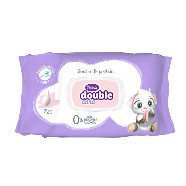 Violeta Double Care Goat Milk Влажни марамици  72/1