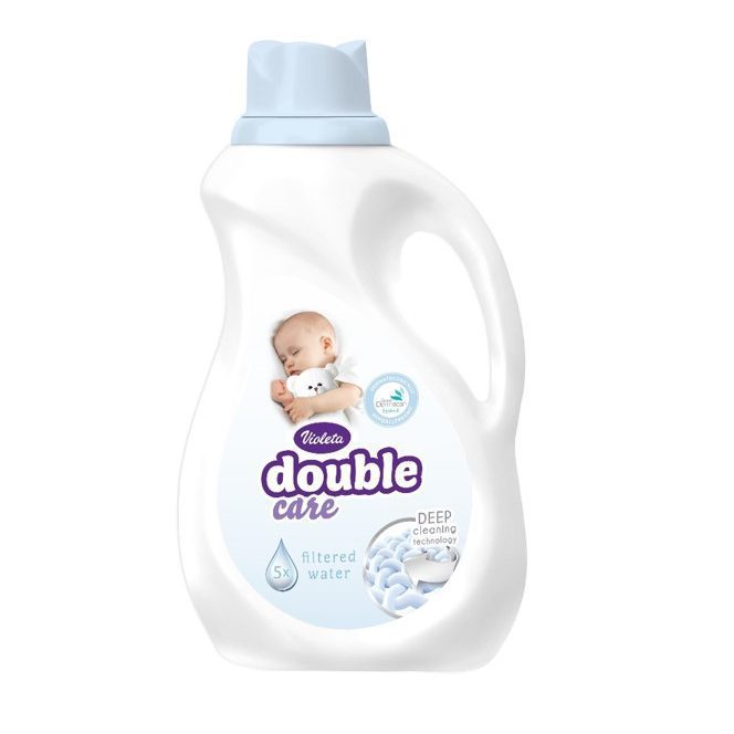 Violeta Double Care Течен детергент 1л