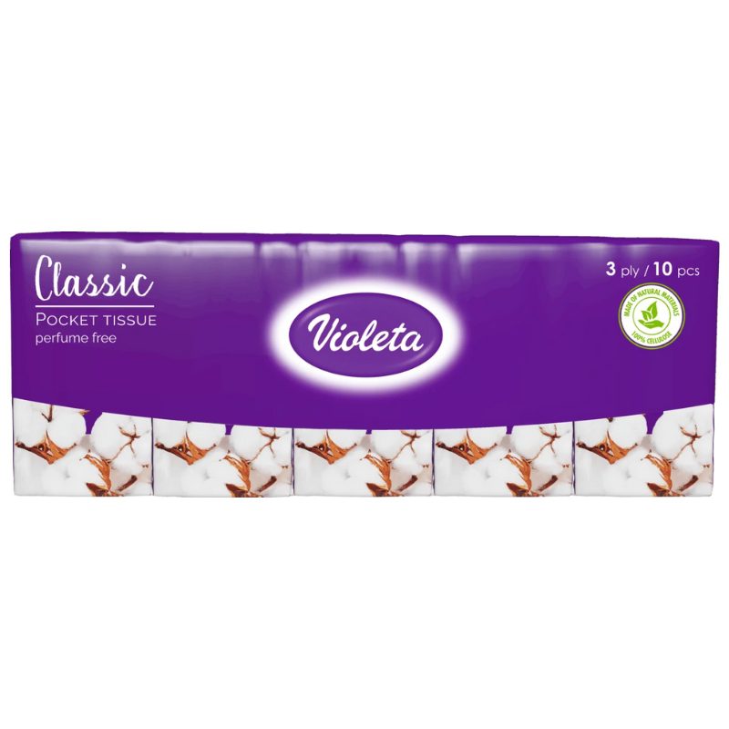 Violeta Трислојни џебни марамчиња 10/1