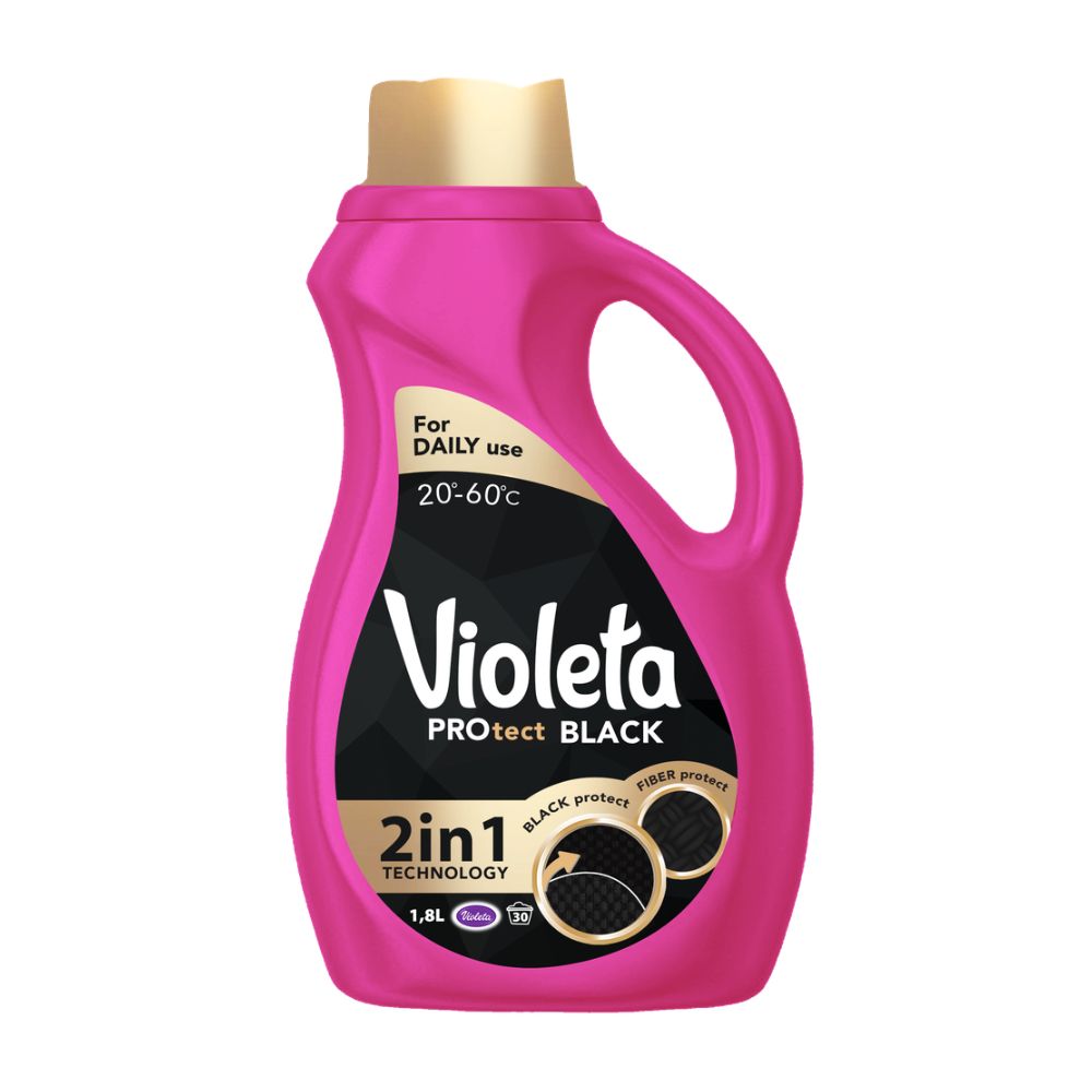 Violeta PROtect Black Течен детергент 1,8л